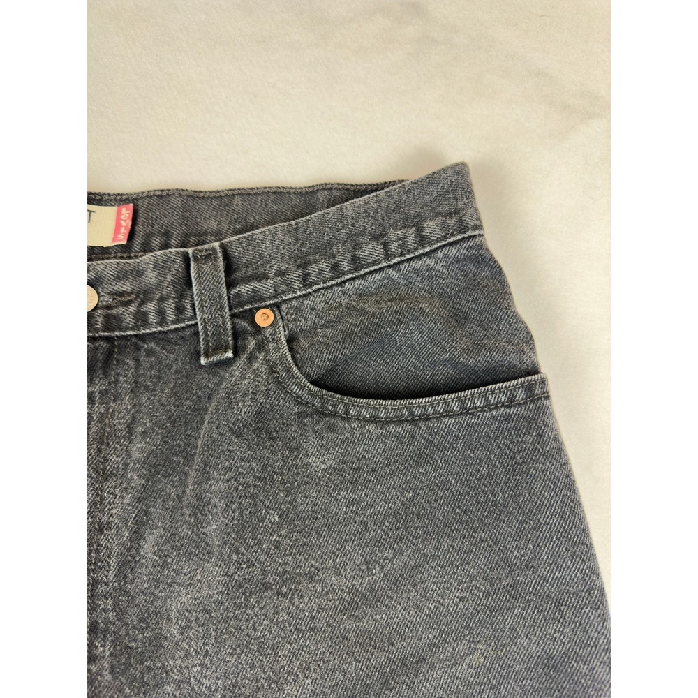 Levis 550 Relaxed Fit Jeans Mens 35x30 Faded Black Denim Straight Leg Pants - Picture 7 of 15